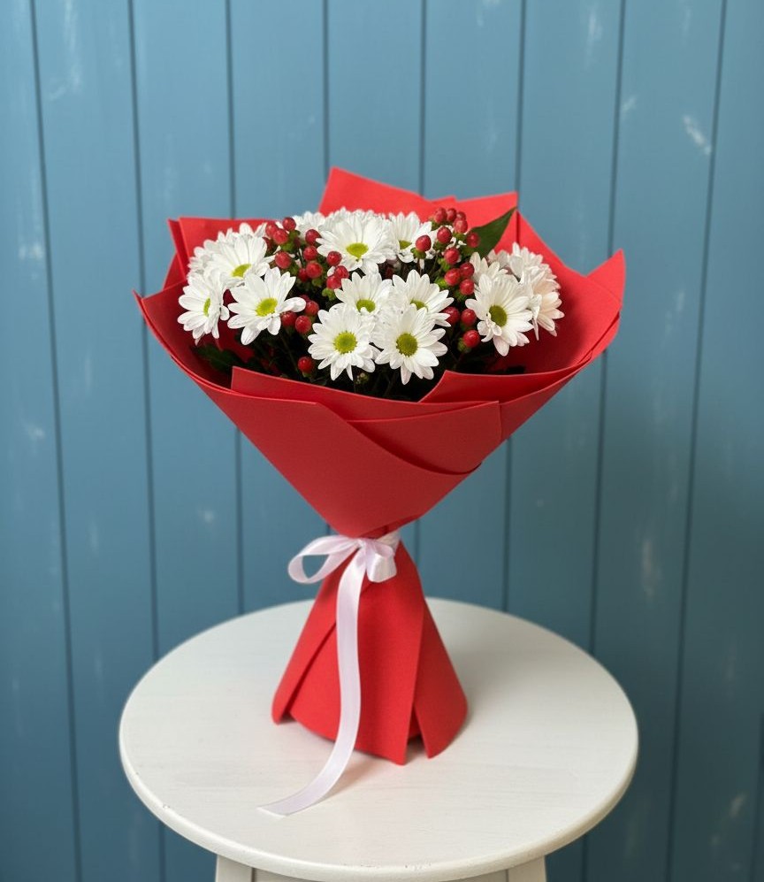 Букет цветов из: Хризантемы в Баклашах