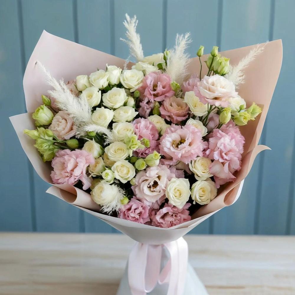 Букет цветов из: Альстромерии и Розы в Баклашах