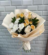 Букет цветов из:  Розы и Хризантемы в Баклашах