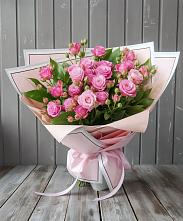 Букет Розовый кустик #REPLACE_PRED# Баклашах