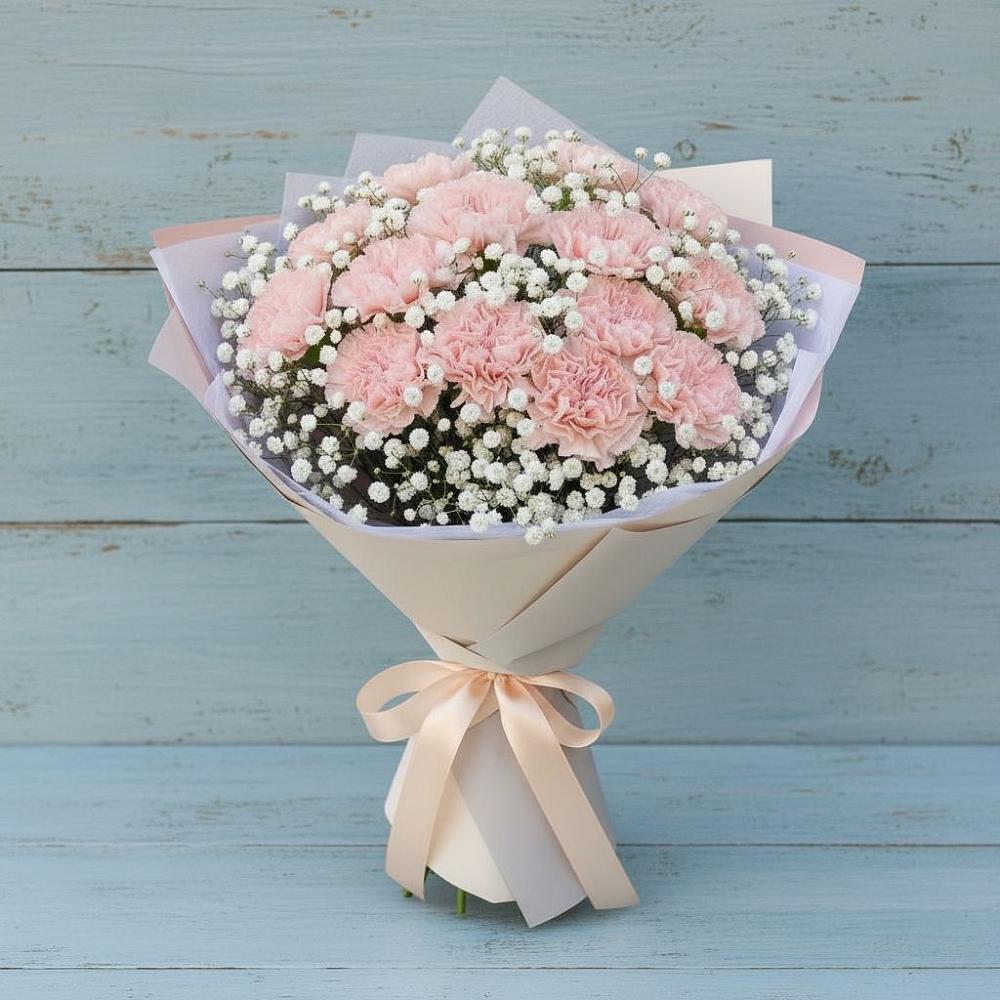 Букет цветов из: Гвоздики в Баклашах