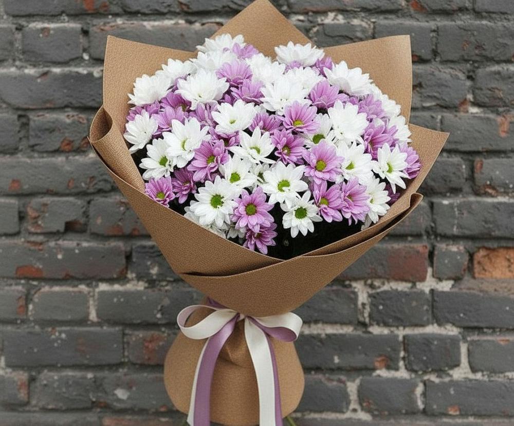 Букет цветов из: Хризантемы в Баклашах