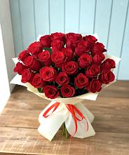Букет 29 Красных роз #REPLACE_PRED# Баклашах