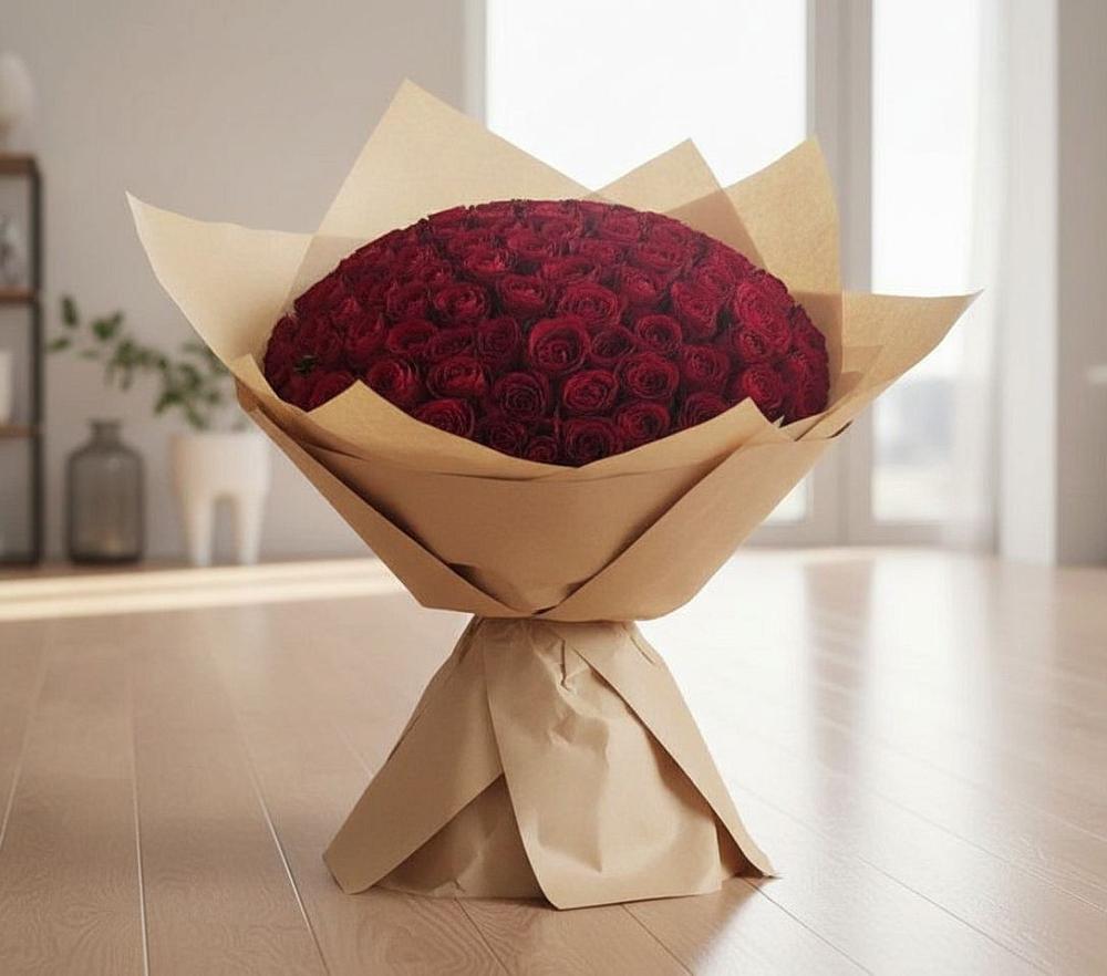 Букет 101 Красная роза в Баклашах