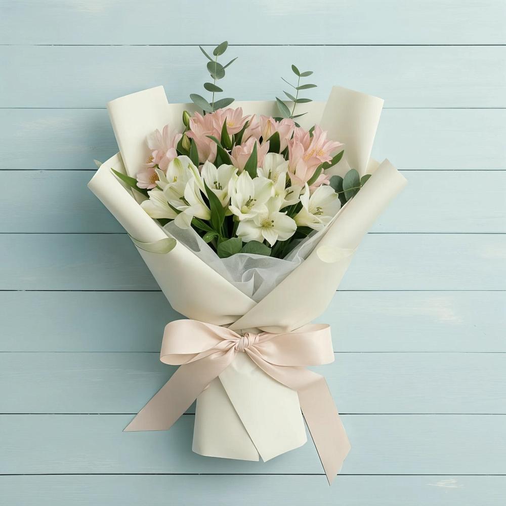 Букет цветов из: Альстромерии в Баклашах