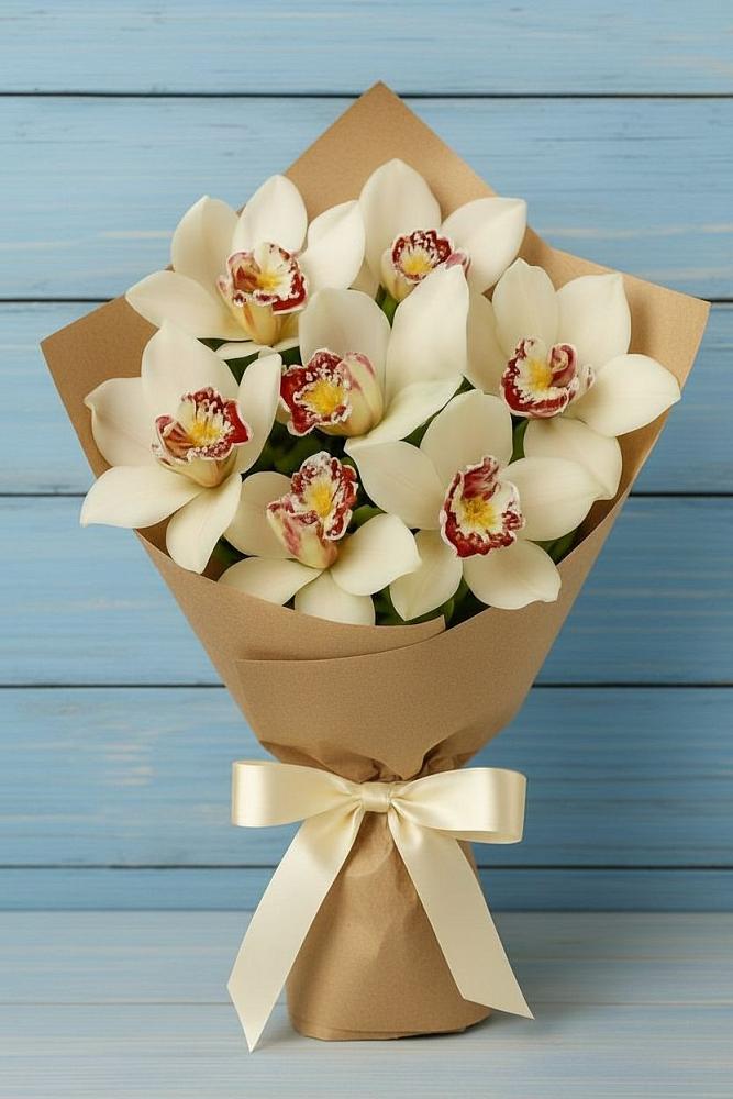 Букет цветов из: Орхидеи и Розы в Баклашах